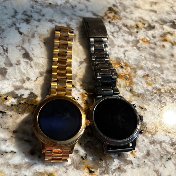 Set of Fossil watches. Gun metal gray and rose gold 4th generation smart. - Picture 1 of 1